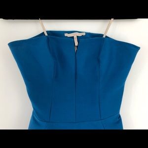 Halston Heritage Blue Cocktail Dress